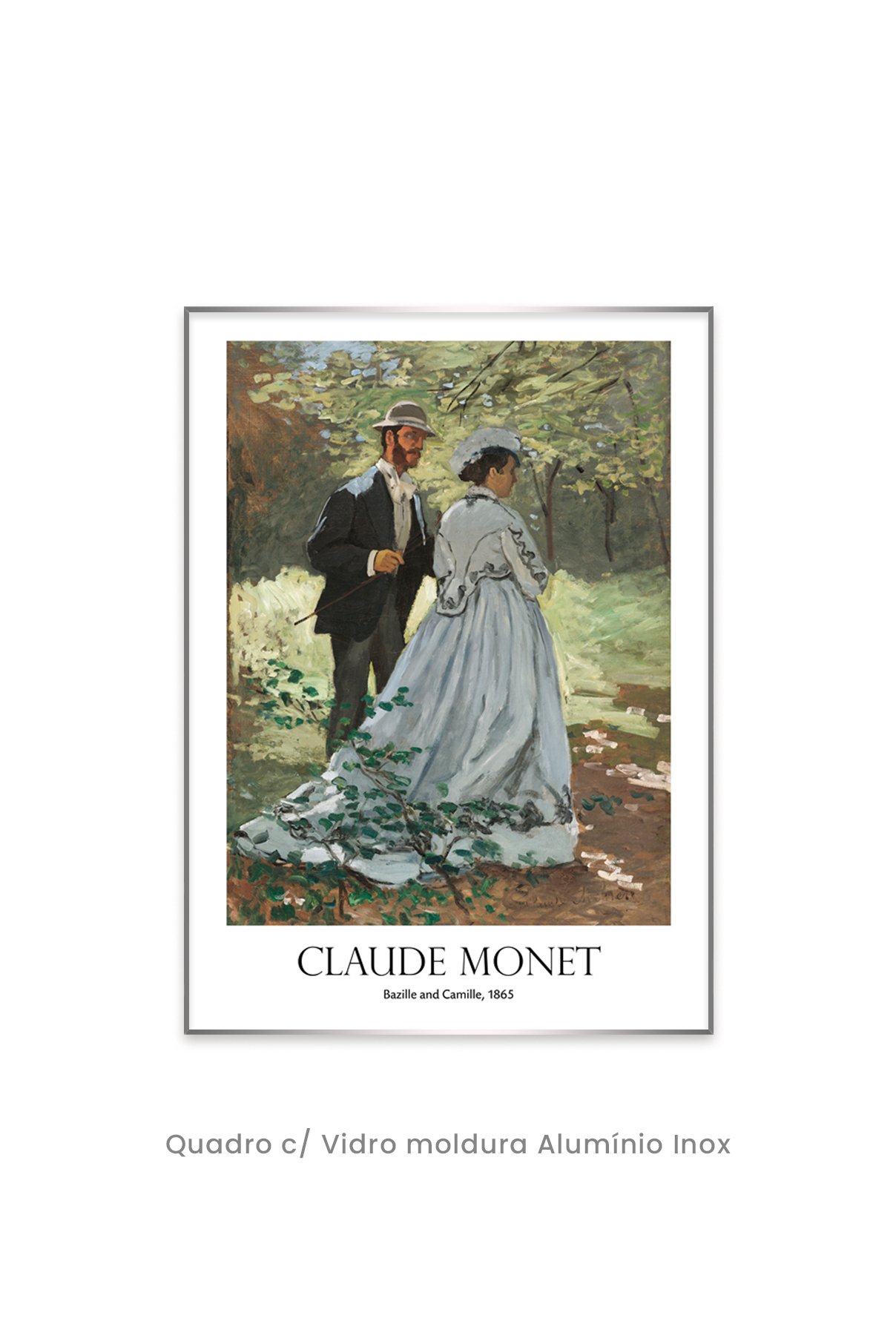 Quadro Decorativo Top Quadros - Clássicos - Bazille and Camille