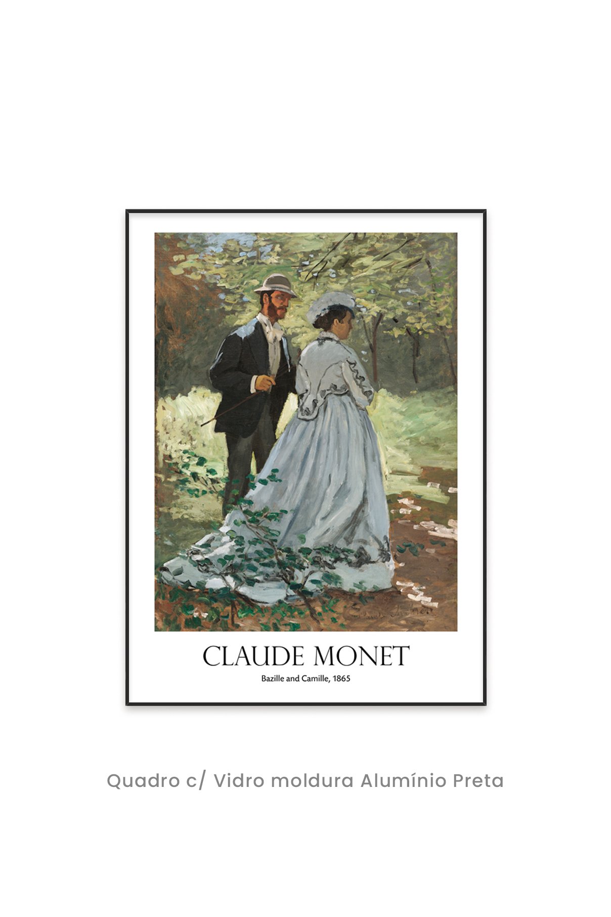 Quadro Decorativo Top Quadros - Clássicos - Bazille and Camille