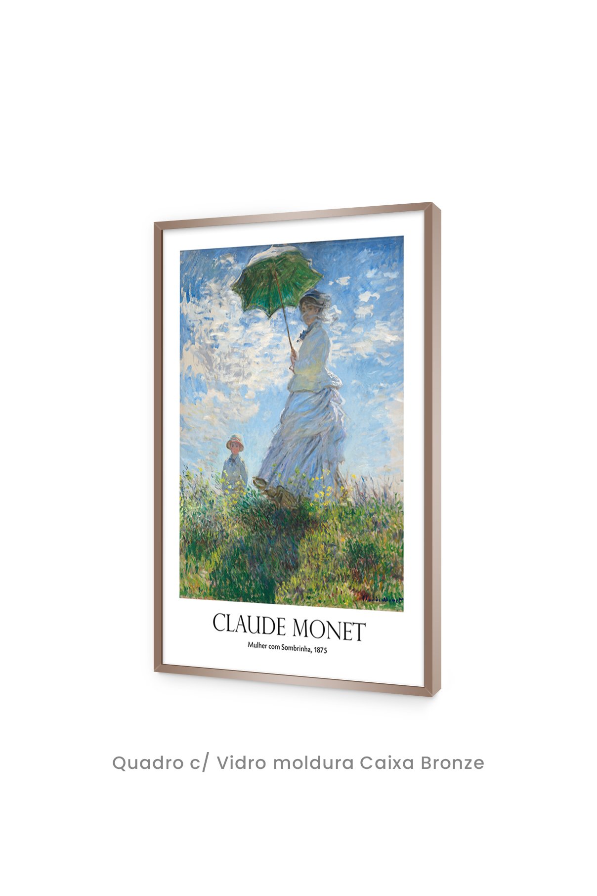 Quadro Decorativo Top Quadros - Clássicos - Mulher com Sombrinha