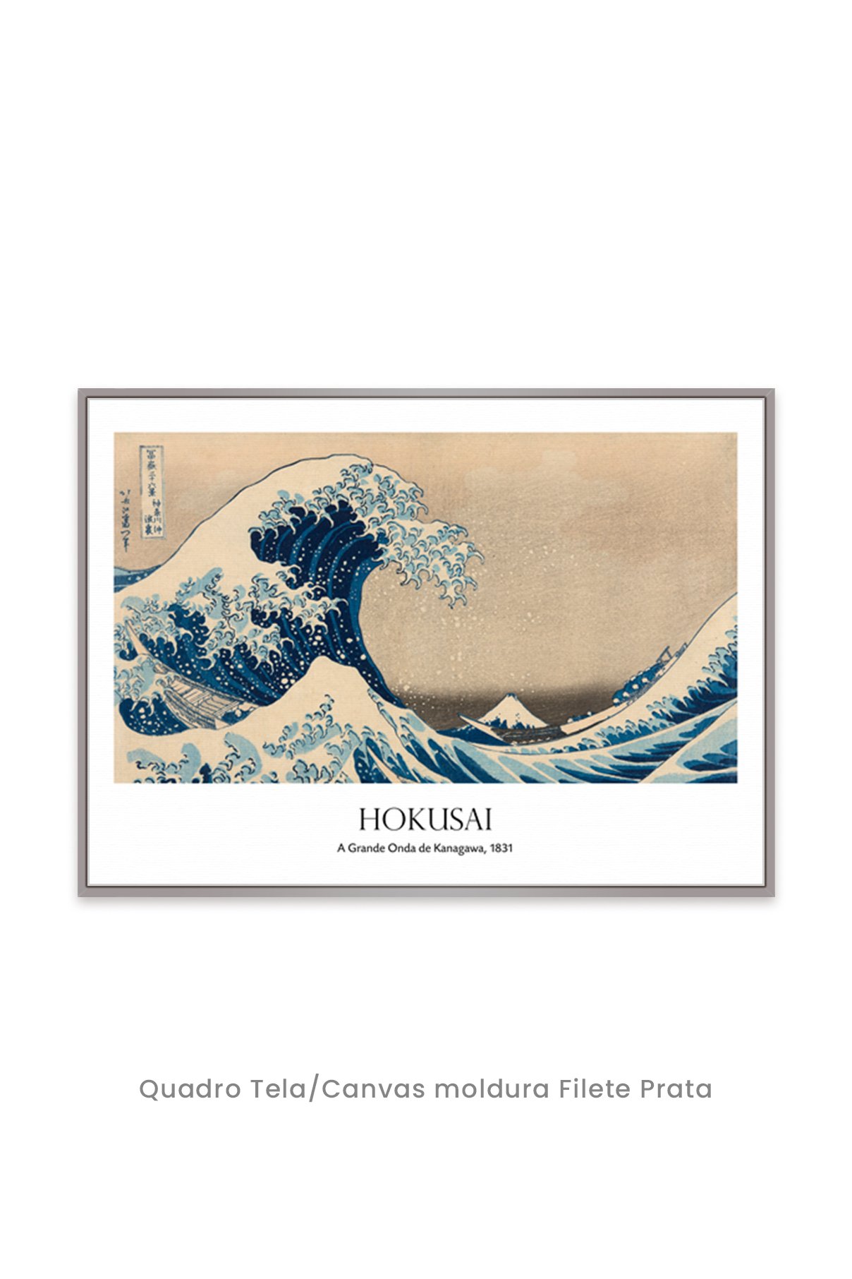 Quadro Decorativo Top Quadros - Clássicos - A Grande Onda da Kanagawa