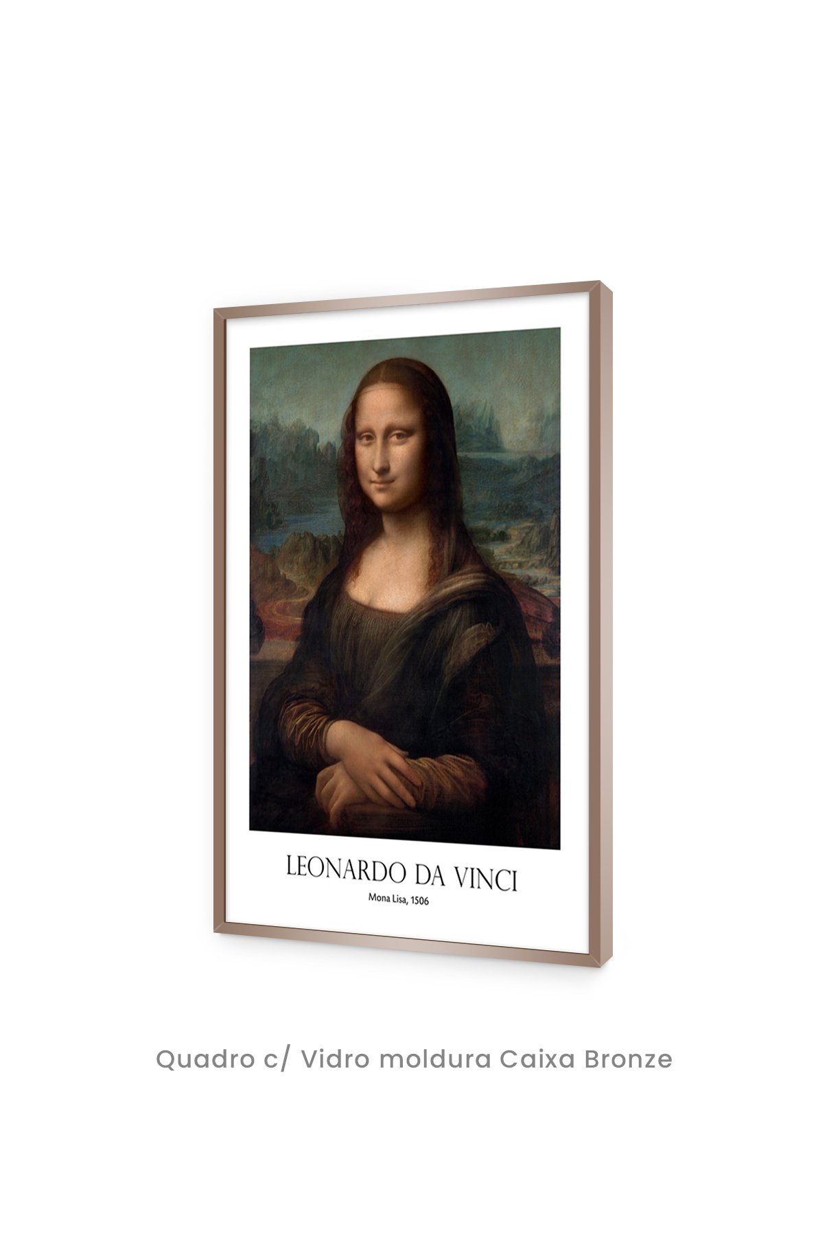 Quadro Decorativo Top Quadros - Clássicos - Mona Lisa, 1506 de