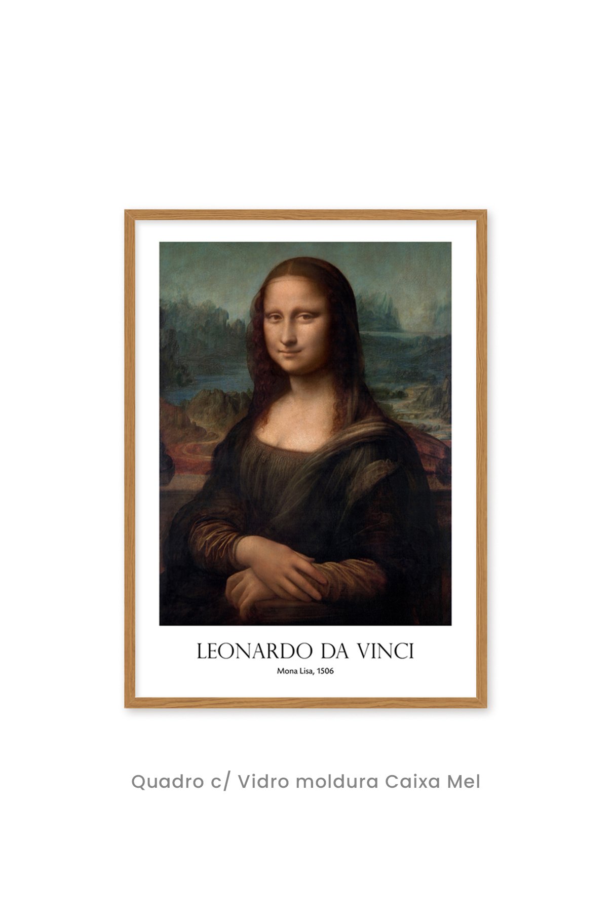 Quadro Decorativo Top Quadros - Clássicos - Mona Lisa, 1506 de