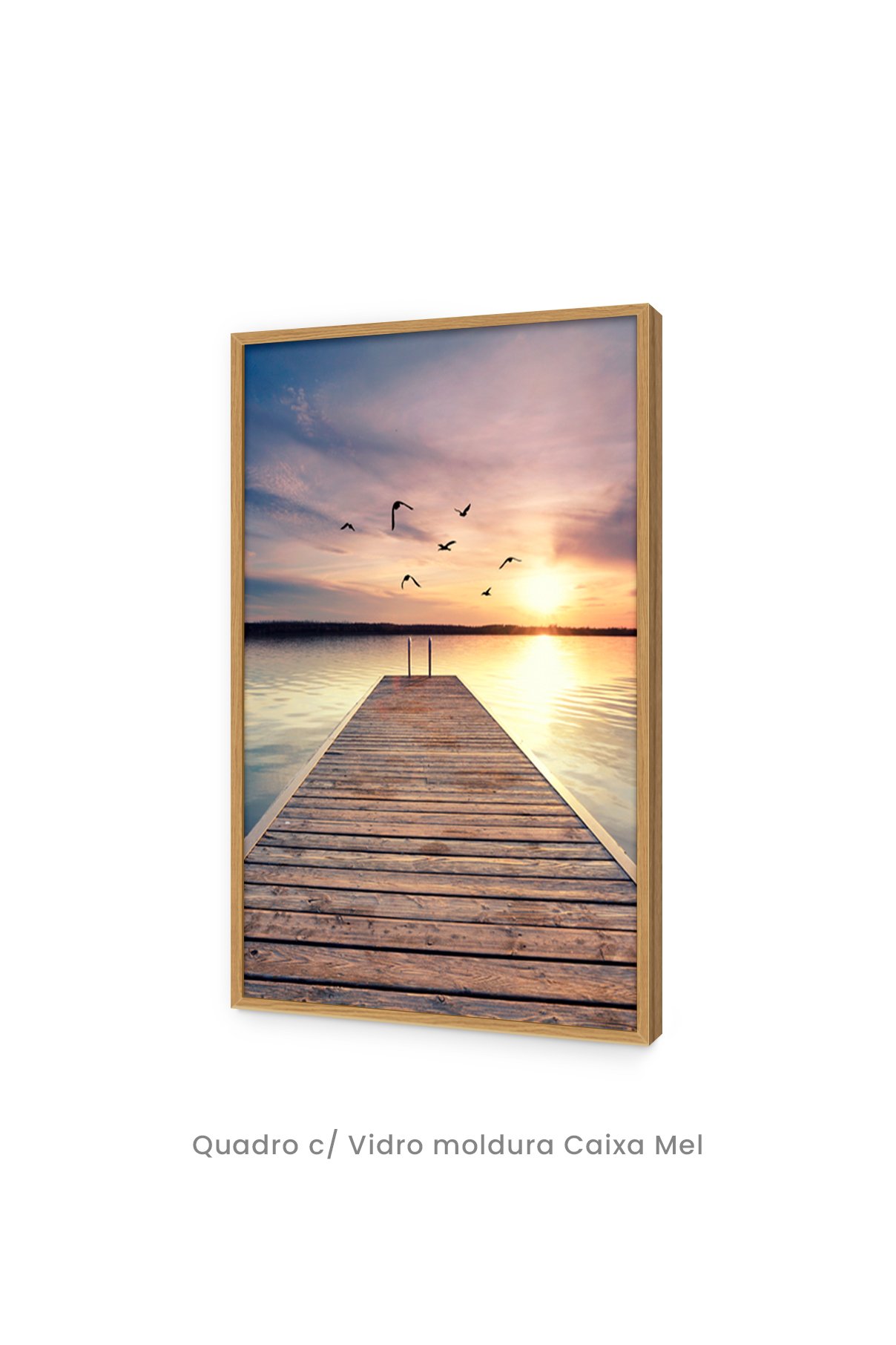 Quadro Decorativo Top Quadros - Fotográfico - Bird Over The Pier