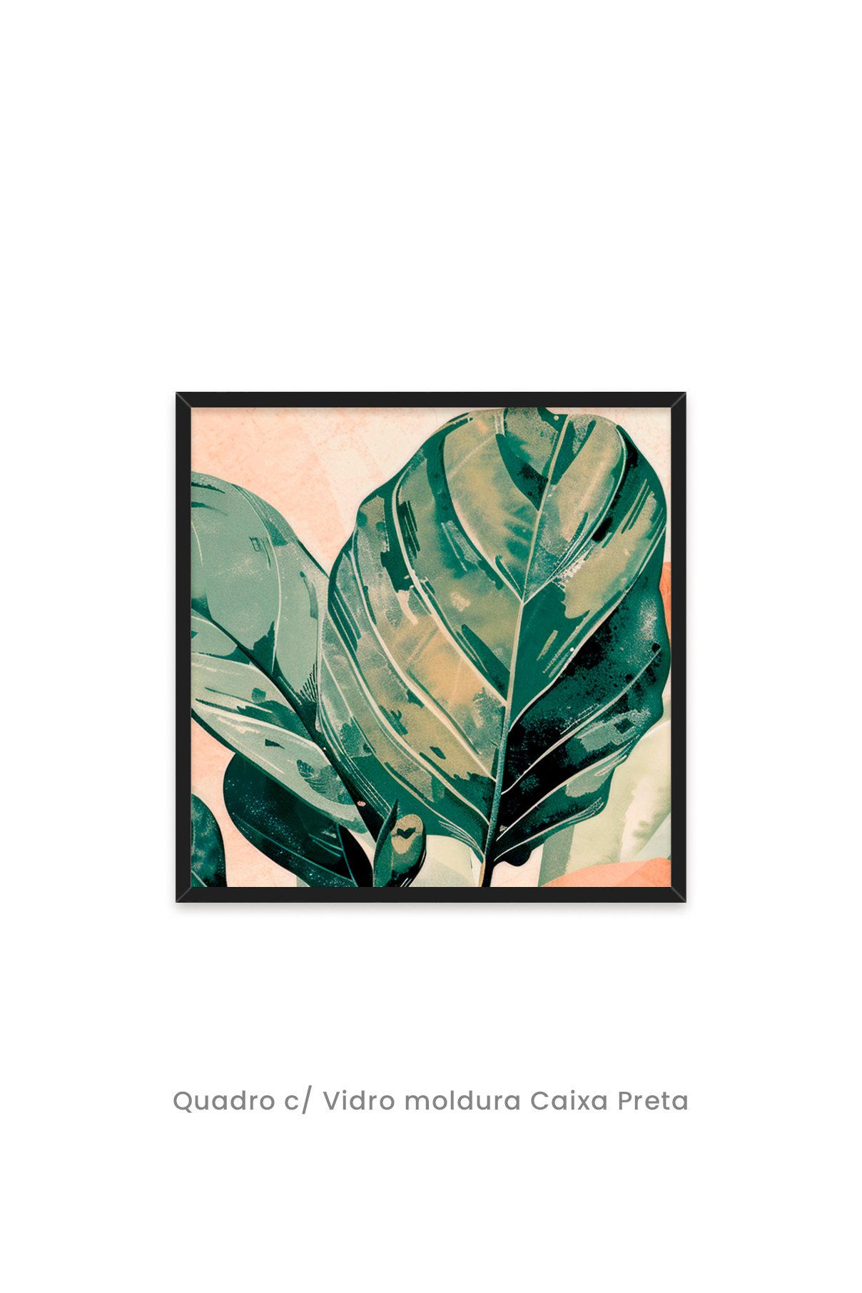TomoArt　A4 額つき Quadro Decorativo Top Quadros | Terracota Leaf I